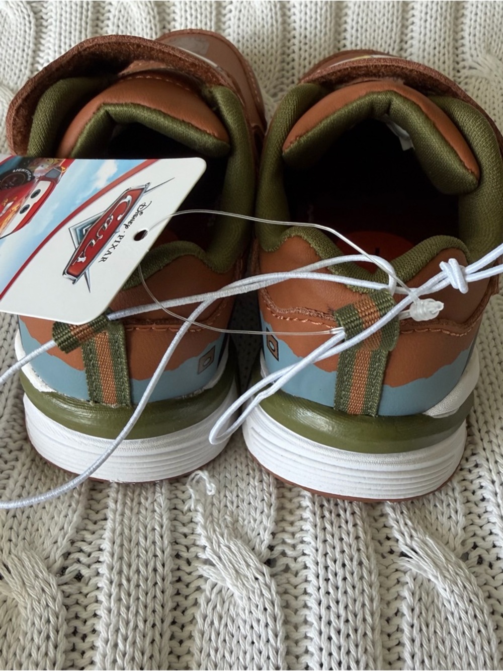Disney Pixar Cars Tow Mater Sneakers 7 Toddler Boys Shoes Kachow 95 Race Ready - Picture 6 of 9